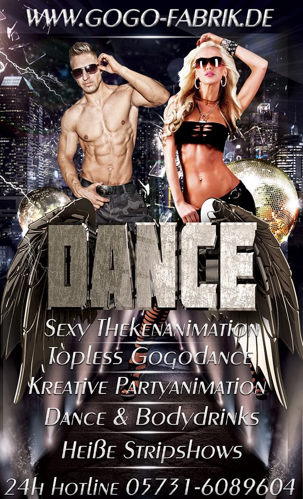 Partyflyer gogo-fabrik